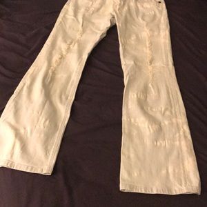 Tin Haul jeans white/light blue distressed